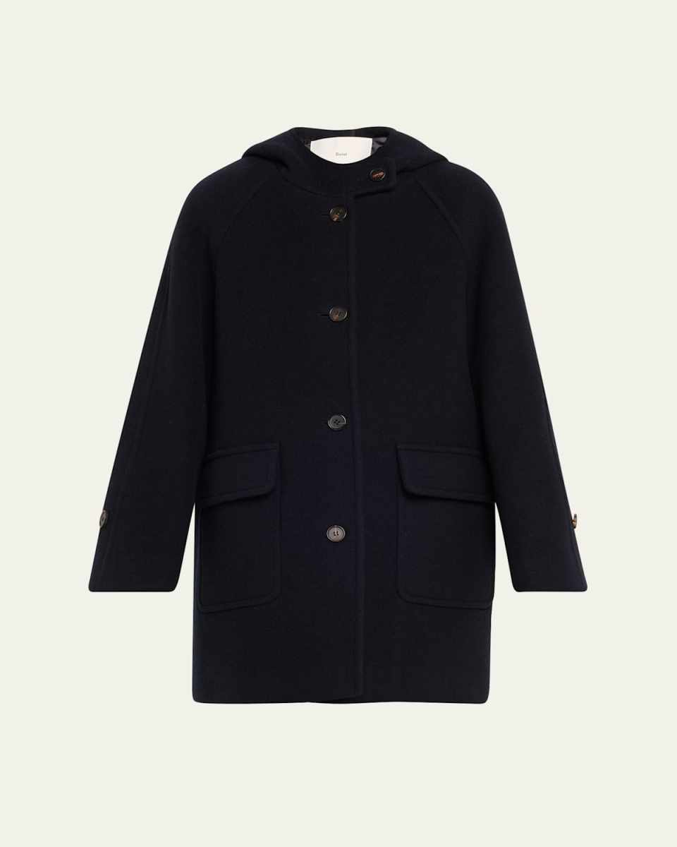 Hooded Wool-Cashmere Coat